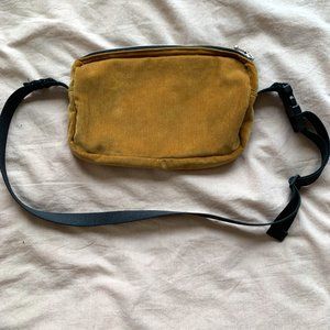 Yellow Corduroy fanny pack